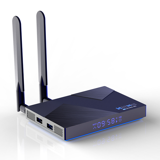 H96 MAX V58 Android 12.0 TV Box 8K Resolution WiFi 6 1000M Ethernet LAN Same Screen External 8K Antenna RK3588 Chip Set-Top Box