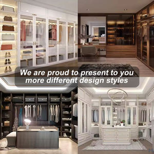 <span class=keywords><strong>Armoire</strong></span> ouverte de style moderne en forme de U, <span class=keywords><strong>armoire</strong></span> avec <span class=keywords><strong>porte</strong></span> en métal et en verre, dressing, placard à vêtements - Product Image 3