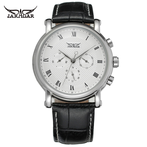 Cina produttore JARAGAR casual vigilanza degli uomini <span class=keywords><strong>cinturino</strong></span> in vera <span class=keywords><strong>pelle</strong></span> 24 ore <span class=keywords><strong>orologio</strong></span> da polso <span class=keywords><strong>automatico</strong></span> - Product Image 1