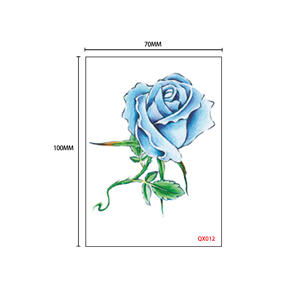 Pegatinas de Tatuajes Temporales Personalizadas a Prueba de Agua con Diseño de Rosas 3D para Mujeres, Aplicación en Papel para el Cuerpo, Modelo para Brazo Número QX 10x7cm Jiangmei - Product Image 6