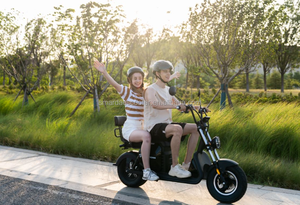 Scooter électrique urbain tout-terrain avec batterie au lithium étanche, conception à deux roues, suspension intégrale, vitesse maximale de 25 km/h - Product Image 4