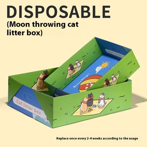 Dùng Một Lần Mèo Hộp Giấy Sinh Thái Thân Thiện Có Thể Gập Lại Thêm Lớn Du Lịch Nhà Nuôi Cách Ly Di Động Mèo Nhà Vệ Sinh - Product Image 3