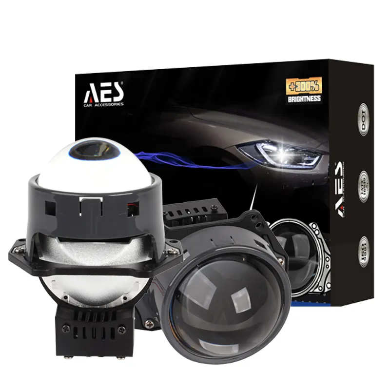 AES 3,0 дюймов 6000K короткий размер яркость синий объектив 70 Вт F-002 BI-LED проектор Объектив для автомобильных фар проектор Объектив для модернизации объектива