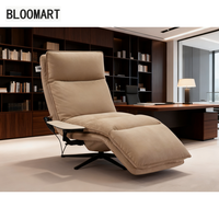 Canapé inclinable en tissu à gravité zéro avec trois moteurs Table d'appoint Salon inclinable Chaise simple Style décontracté Salon Dernier