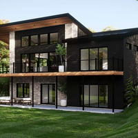 Villa européenne haut de gamme, maison préfabriquée en acier moderne de Chine, structure écologique, économie d'énergie, architecture élégante