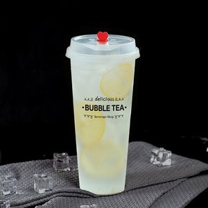 Vasos Desechables Transparentes de PP de Grado Alimenticio de 12oz/16oz, 90mm de Diámetro, con Logotipo Personalizado para Té de Burbujas y Bebidas Frías con Tapas - Product Image 3