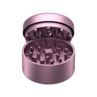 Broyeur à herbes cylindrique en métal de qualité supérieure, 62 mm, 3 couches, design élégant et raffiné, en aluminium, avec logo personnalisé gratuit