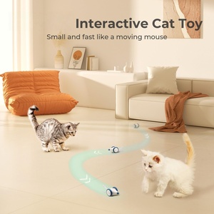 Jouets interactifs intelligents pour chats, jouet pour chaton à mouvement automatique avec souris électrique, style sportif tendance, fabriqué en silicone - Product Image 2