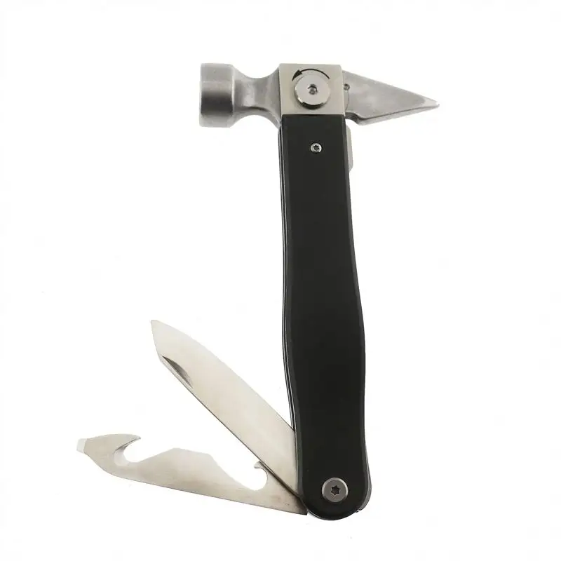 ナイフ付きポータブル多目的安全ロックガラス屋外レスキューマルチツールハンマー