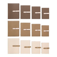 Agenda hebdomadaire à 6 anneaux avec logo personnalisé, en cuir PU, carnet à feuilles mobiles avec fermeture à fermoir, pour fournitures de bureau ou cadeaux
