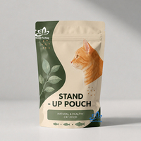 Sachet personnalisé pour friandises séchées pour animaux de compagnie, pour processeurs de friandises pour chiens, sac à fond plat, emballage de fraîcheur, USA, lot en vrac
