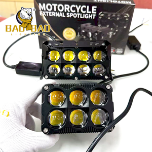 <span class=keywords><strong>BAOBAO</strong></span> 80 vatios luces antiniebla auxiliares 5 lentes 6 lentes 8 lentes blanco amarillo ámbar faros LED impermeables para coche para motocicleta - Product Image 5