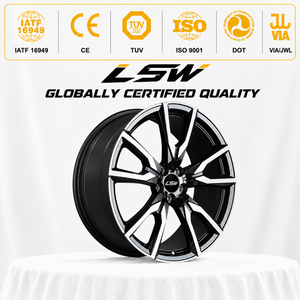LS8182 พรีเมียม 5x120 ET35 18 19 20 นิ้ว ล้อฟอร์จประสิทธิภาพสูง สีดำเงา ขอบขัดเงา สำหรับ BMW M3 M4 M5 - Product Image 3