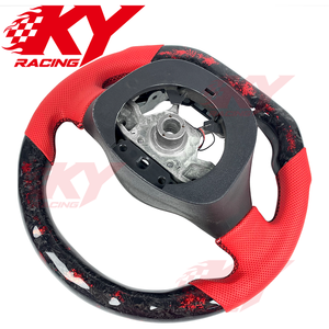Volant de voiture sport en fibre de carbone LED personnalisé pour Nissan 370z Coupé 2008-2019, compatible avec Infiniti FX35 FX37 QX70 2009-2016 - Product Image 3