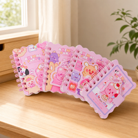 Carnet spirale A7, 80 feuilles, 80 g/m², bords ondulés, 4 motifs animaux, mini format de poche, papeterie étudiante, vente en gros