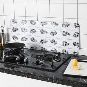 3 sisi lipat pelat baffle memasak, peralatan dapur lapisan insulasi panas kompor atas percikan minyak penjaga pelindung - Product Image 5