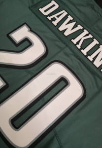 最佳质量 #26 Saquon Barkley #1 Jalen Hurts #33 Cooper DeJean #11 Brown #98 Jalen Carter美式足球球衣 - Product Image 3