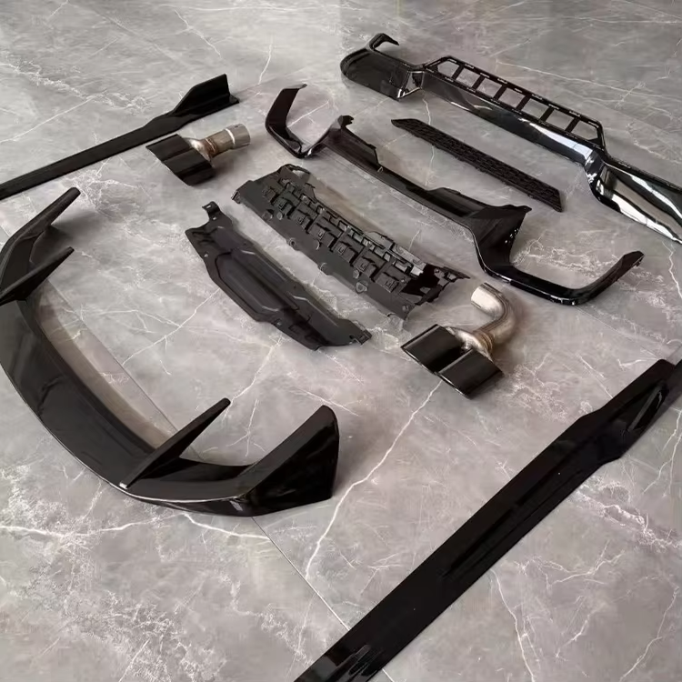 For X3 G01 LCI 2022 to 2024 Black Warrior Aero Kit Splitter Diffuser ...