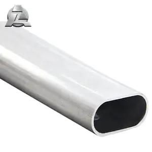 Mill finish oval elliptical aluminum extrusion tubing profile