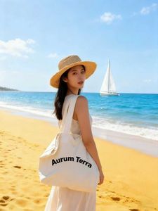 Customized Color logo Cotton Cloth Stock Recycled Cotton Canvas Shopping Bags <b>Print</b> Blank Tote Grocery Zipper Canvas Totes - Product Image 4