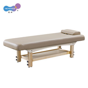 เตียงนวดแผนไทยโครงสร้างไม้เนื้อแข็งขายดี พกพาสะดวก ปรับได้เต็มที่ สำหรับใช้ในห้องนอน ดีไซน์ทันสมัย เหมาะสำหรับร้านเสริมสวยและสปา - Product Image 1