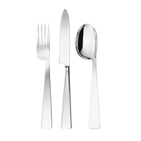 Ensemble de couverts en acier inoxydable, cuillères, fourchettes et couteaux de haute qualité