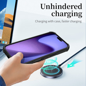 เคสโทรศัพท์มือถือสำหรับ <span class=keywords><strong>iPhone</strong></span> 17 Pro Max และ 16 พร้อมระบบระบายความร้อน ป้องกันการตกกระแทก ดีไซน์แบบ Armor รองรับการชาร์จแบบแม่เหล็ก - Product Image 4