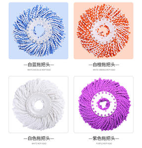 Cabezal de fregona de microfibra DS2019 con acero para fregona giratoria, almohadillas de algodón giratorias, <span class=keywords><strong>trapo</strong></span> para limpiar el suelo, paño de repuesto para lavado - Product Image 4