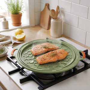 Vassoio Pieghevole in Silicone Ecologico per <span class=keywords><strong>Friggitrice</strong></span> <span class=keywords><strong>ad</strong></span> <span class=keywords><strong>Aria</strong></span>, Teglia da Forno, Stampo per Torte, Cestello per <span class=keywords><strong>Friggitrice</strong></span> <span class=keywords><strong>ad</strong></span> <span class=keywords><strong>Aria</strong></span> Personalizzabile - Product Image 2