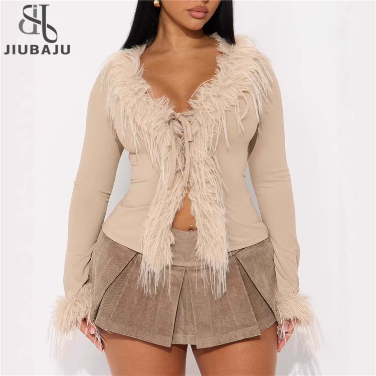 Fur Collar Cardigan Sweater - New Style 2025 - Warm & Chic