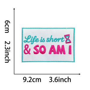 Nuevo parche bordado termoadhesivo ecológico con eslogan americano aleatorio 'MI CUERPO MI DECISIÓN' para abrigos, sombreros y lona para exteriores - Product Image 4