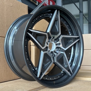 Jantes forgées 2 pièces 4x108 5x108 5x112 5x120 5x114.3 avec finition premium pour BMW Audi Mercedes Porsche 17 18 19 20 21 <span class=keywords><strong>22</strong></span> - Product Image 5