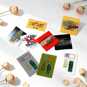 Personalized Woven Fabric <b>Labels</b> For Clothing Custom Brand Logo Tags Sew‑on <b>Name</b> <b>Labels</b> For Apparel Brand Decoration - Product Image 2