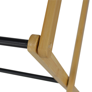 Séchoir à linge pliable en bambou à 3 niveaux Séchoir à linge suspendu en <span class=keywords><strong>bois</strong></span> pliable - Product Image 5