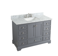 Meubles de salle de bain modernes et luxueux, vasque simple en bois avec plan de travail