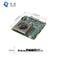 Carte mère industrielle Mini ITX avec processeur AMD R5 7535HS intégré, DDR5, double alimentation 12-19V, double LAN, double COM, triple affichage 4K, 8 ports USB