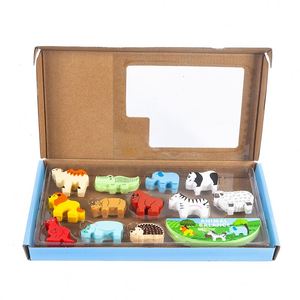 2 3 4 Years Old Kids Toddler Boy Birthday Wooden Stacking Dinosaur Montessori Toys Gifts - Product Image 5