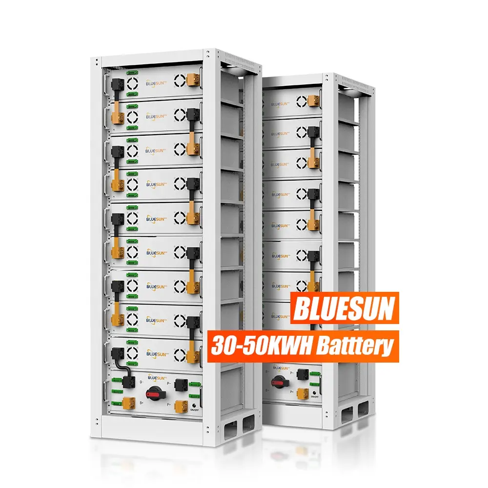 Bluesun batería solar almacenamiento de energía 51,2 V baterías de iones de litio 48V 100ah un grupo 30kwh banco de baterías solares de iones de litio