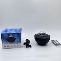 Projecteur d'ambiance moderne USB LED Ciel Étoilé Lampe de Nuit Effet Ondulation de l'Eau Tactile pour Chambre à Coucher en ABS
