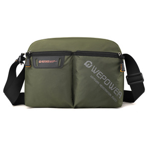 Sac bandoulière unisexe en nylon, sac messager mignon pour un usage quotidien avec logo personnalisé et décoration de lettres pour l'extérieur - Product Image 4