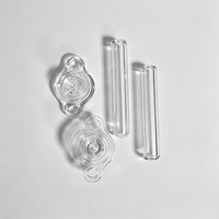 Ensemble de boîtiers de roulements sur mesure, exquis, en PMMA transparent et acier inoxydable, usinés CNC, à axe rond creux haute transparence