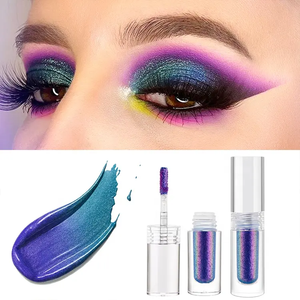 Ombre à paupières caméléon liquide métallique Ombre à paupières multidimensionnelle Ombre à paupières <span class=keywords><strong>holographique</strong></span> longue durée à paillettes multichromes <span class=keywords><strong>Maquillage</strong></span> - Product Image 3