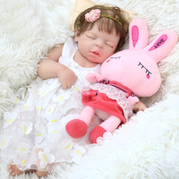 Poupée Reborn Artificielle en Silicone Solide de 55 cm (22 Pouces) Grandeur Nature, Réaliste, pour Enfants et Collectionneurs