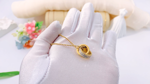 Collier Boucles d'oreilles en plaqué or 18 carats de marque célèbre de haute qualité Ensemble de bracelets de cheville Nouveau style à la mode Colliers avec pendentifs - Product Image 4