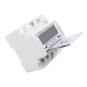 Plug-In Rail Prabayar Fase Tunggal Watt Hour Meter 20(80)A 17600W