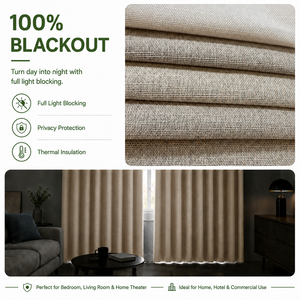 <span class=keywords><strong>Cortinas</strong></span> Decorativas de Tela Opaca Negra para Ventanas de <span class=keywords><strong>Casa</strong></span> Moderna de Lujo Personalizadas para el Hogar, Sala de Estar, Dormitorio y Hotel - Product Image 3