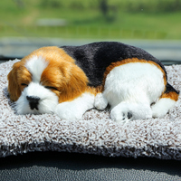 Figurine artisanale en peluche pour Animal, Animal coulant, respirant, carapeur, type chiot dormeur