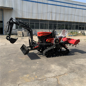 Potente Mini Tractor de Arrastre con Rotocultivador de Gasolina <span class=keywords><strong>para</strong></span> Cultivo de Jardines Pequeños y Césped - Product Image 1
