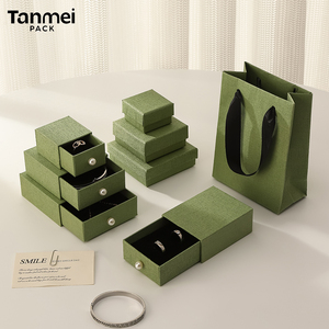 Recyclable Square Paper Jewelry Box for Necklaces and <b>Earrings</b> Luxury Display and <b>Gift</b> Packaging <b>Boxes</b> - Product Image 2