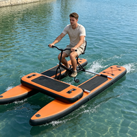 Vélo aquatique gonflable personnalisé en PVC série WB pour parc aquatique, vélo de mer, location touristique pour lacs et mers